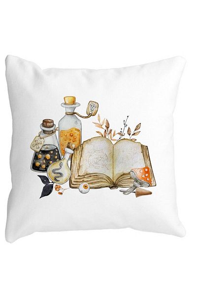 BEKZ Pillowcase With Halloween Motif 11, 40x40 Cm, White, Matte