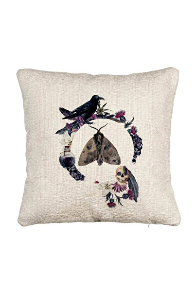 BEKZ Perna Decorativa Canapea cu motiv de Halloween 8, 40x40 cm, Cu fermoar