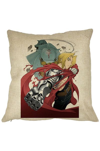 BEKZ Față de pernă cu alchimistul Full Metal Edward Elric, 40x40 cm