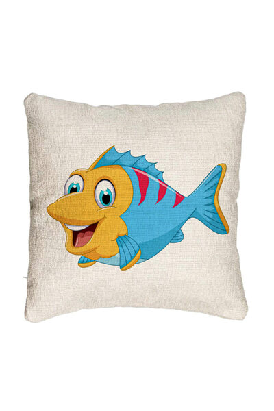 BEKZ Perna Decorativa Canapea, Model copii Peste Bejstru, 40x40 cm, Cu fermoar