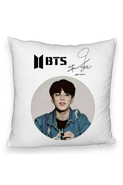 BEKZ Perna Decorativa Fluffy BTS Jimin, 40x40 cm, Husa Detasabila, Burduf