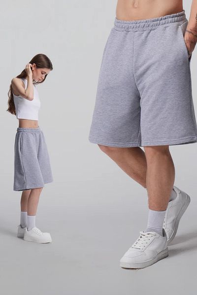 vladivosto Summer Solid Color Extra Loose Black Gray Oversize Fit Plus Sizeoversize Baggy Bermuda Shorts Below the Knee