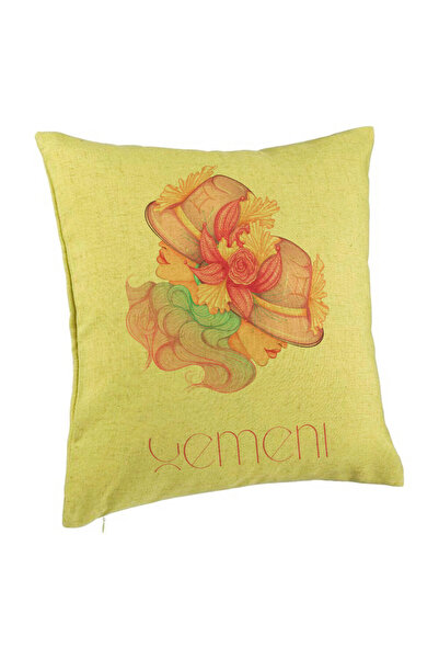 BEKZ Perna Decorativa, Model Zodia Gemeni, 40x40 cm, Verde, Husa Detasabila, ...