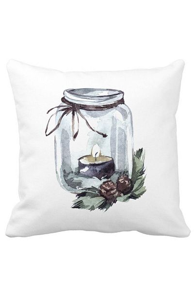 BEKZ Christmas Themed Pillowcase, 13, 40x40 Cm, White, Matte