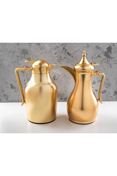 TOHFAT-AL MAIDAH طقم ترامس الجود فاخرة حافظ للحرارة لمدة 18 ساعة السعة الشاهي...