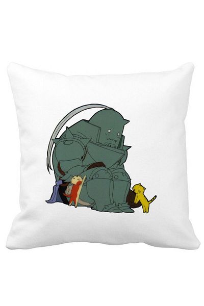 BEKZ Pillowcase With Full Metal Alchemist, 40x40 Cm, White, Matte