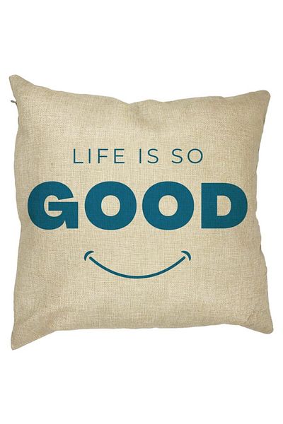 BEKZ Față de pernă pătrată Life Is So Good, 40x40 cm