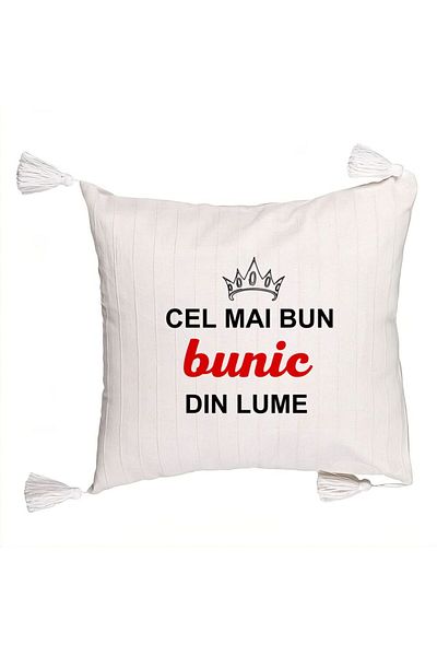 BEKZ Fringed Pillowcase for Grandpa 2, 45x45 cm, With zipper