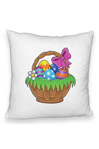 BEKZ Μαξιλαροθήκη Fluffy, με σχέδιο Cos Pascal, 40x40 εκ., Λευκό