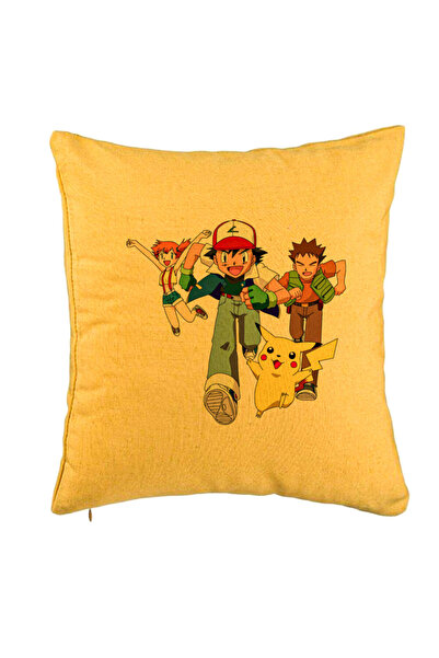 BEKZ Față de pernă Pokemon Pikachu, 40x40 cm, galbenă