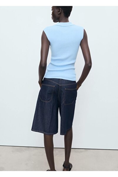 MANGO Woman Polo yaka triko bluz