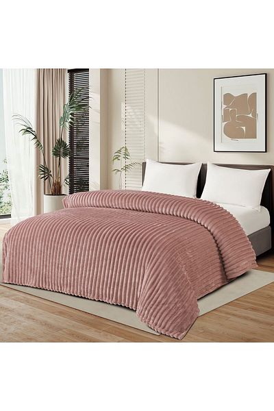 MİNG Lİ A soft, new, elegant double blanket with a soft texture, weighing 1500 g, size 220*240 cm