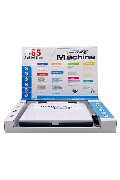 Picodino Laptop Interactiv pentru Copii cu Ecran LCD, Mouse si 65 Activitati Educative, Albastru