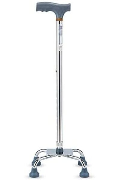 Chinla عصا رباعية - عصا مشي قابلة للتعديل على 10 مستويات مع قاعدة بأربعة أرجل...