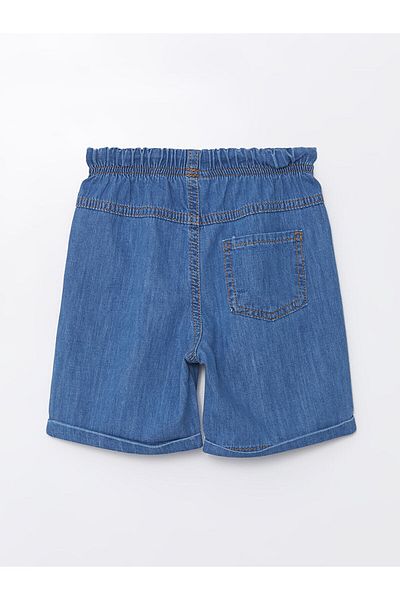 LC Waikiki Elastic Waist Printed Baby Boy Jean Shorts
