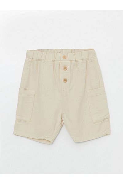 LC Waikiki Basic Baby Boy Shorts with Elastic Waist