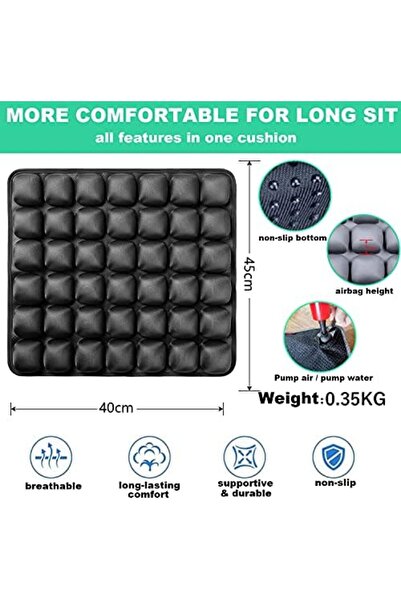 genri Three-Dimensional Inflatable Seat Cushion, Mosaic Cushion for Office Chair, Wheelchair, Car, and Dai