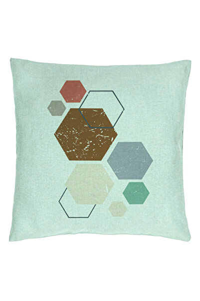 BEKZ Pernă decorativă, model cu forme geometrice 3, multicoloră 40x40 cm, ver...