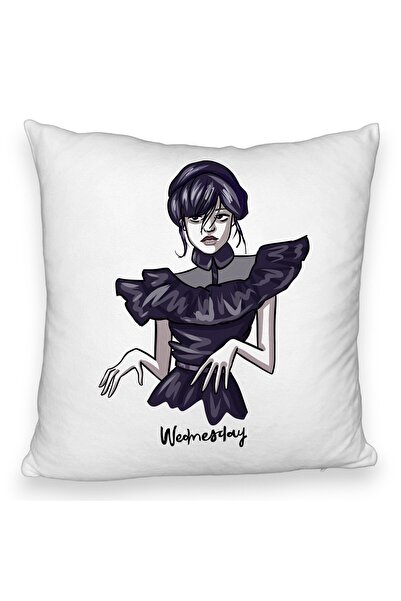 BEKZ Față de pernă pufoasă, model Wednesday Addams Mâini dansatoare 1, 40x40 ...