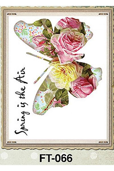 Cadence Ft-66 Cadence Fabric Transfer 25X35 Floral Animal Figures Series