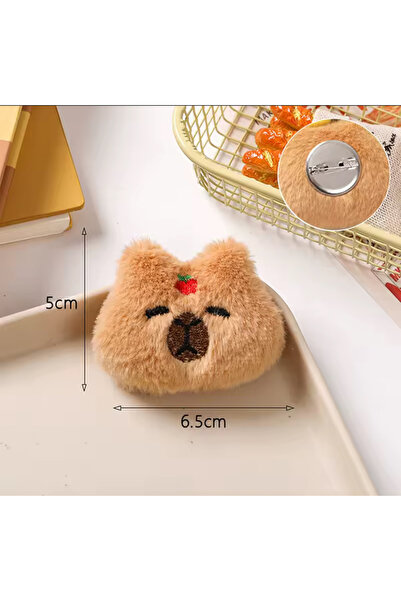synshop Capybara Kapibara Figür Peluş Çanta Süsü Rozet
