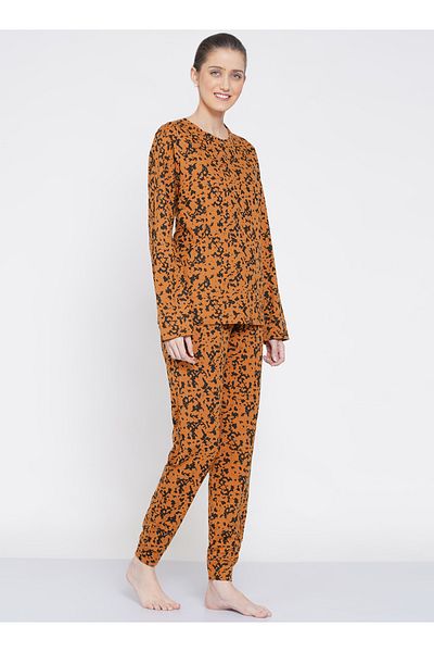 LAUREN SMITH Women's Pajama Set Long Sleeve Top with pants 2 Piece Sleepwear Cotton Ladies Soft Pjs Lounge Set