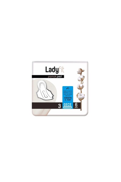 Lady Fit Cotton Pad Night 6 X 6 Pack (36 Pieces)