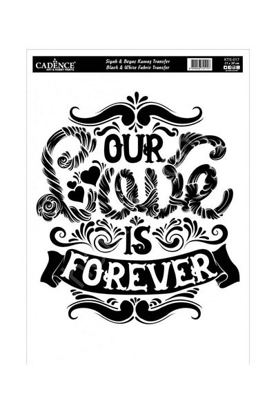 Cadence Kts-17 Black and White Fabric Transfer 21X30