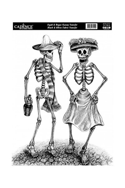 Cadence Kts-12 Black and White Fabric Transfer 21X30