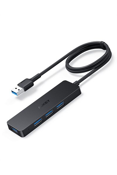 AUKEY Unity Slim A 4 USB-A in 1 Data Hub Black