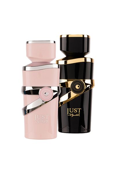 Fragrance World Συσκευασία με 2 αρώματα, Just Wardi 100 ml και Just Aswad 100 ml