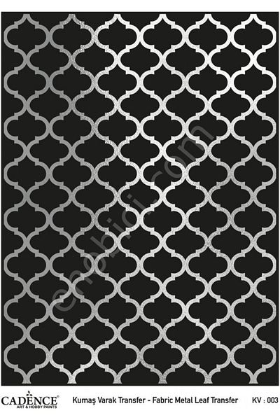 Cadence Kv-03 Cadence Fabric Foil Transfer Silver 30X42