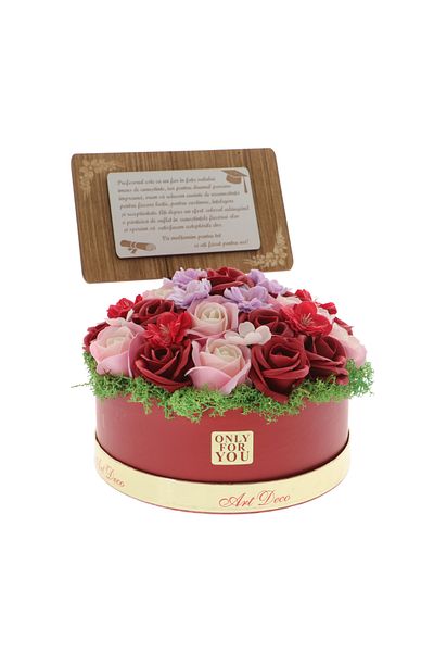 GiftExpress Aranjament floral pentru profesoara cu mesaj