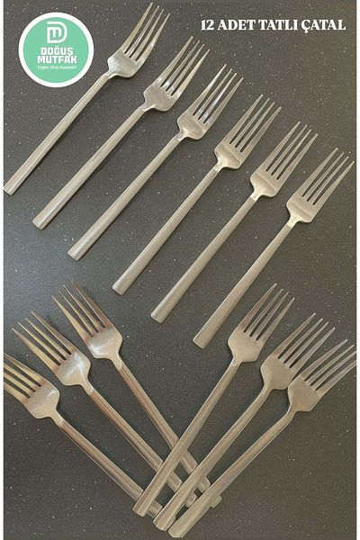 Doğuş Mutfak Dessert Fork 12 Li 1.5 ml Stainless Steel Chopstick Model