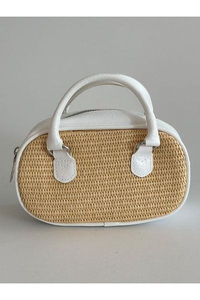 Boutiquehaki Palma Mini Straw Textured Bag