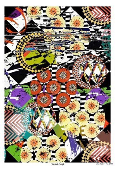 ehobici Lineart Brass Decopage Paper Model - 2799