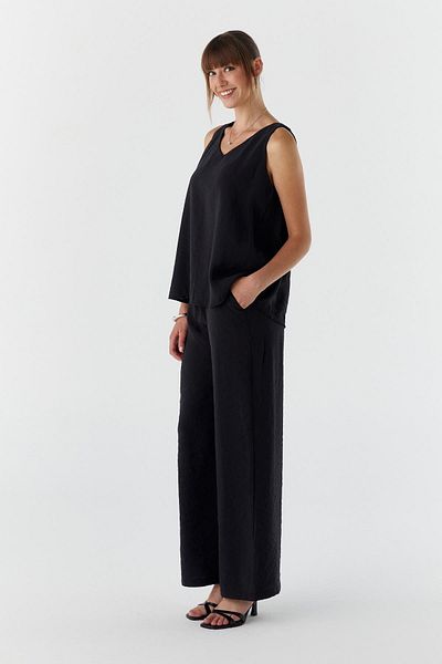 Shopping Shop Hanging Pants Suit Black