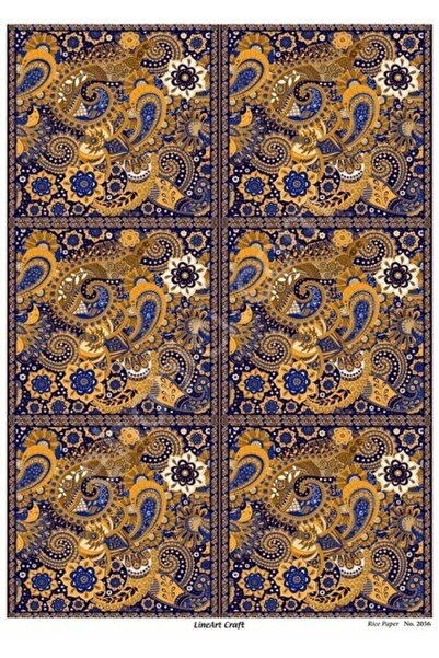 ehobici Lineart Brass Decopage Paper Model - 2056