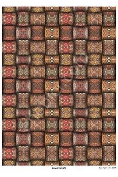 ehobici Lineart Brass Decopage Paper Model - 2559