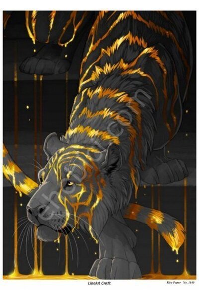 ehobici Lineart Craft Brass Decopage Paper Model - 1140