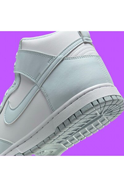 Nike Dunk High Next Nature White/Glacier Blue shoes kadın mavi deri bilekli spor ayakkabı fv5960-100