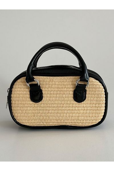 Boutiquehaki Palma Mini Straw Textured Bag