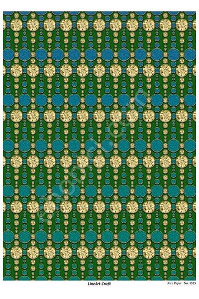 ehobici Lineart Brass Decopage Paper Model - 1525