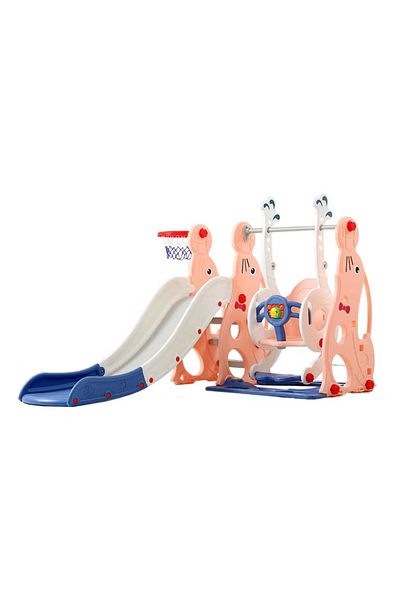 FULLJOY 3*1 Children's Slide with Swing and Basketball .FHR-37