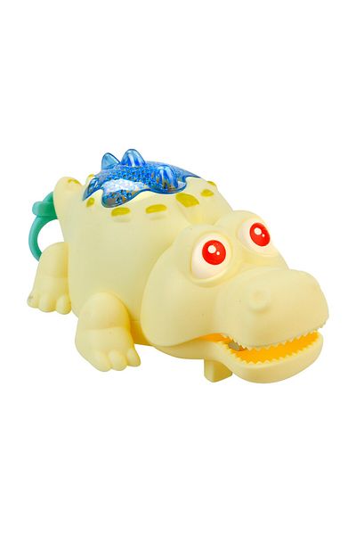 Cosby Wind-Up Lighted Cheerful Crocodile - Yellow