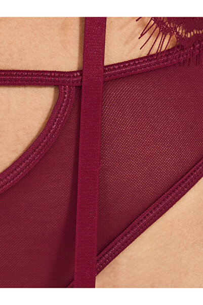 Styli Pack of 3 - Non Padded Wired Eyelash Lace Babydoll, Thong and Stockings