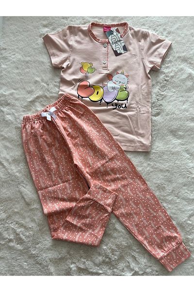 Tarık Cat Sleeping on a Balloon Pajama Set