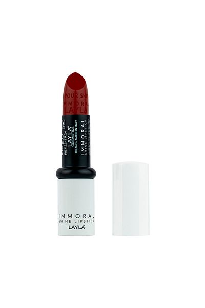 Layla Cosmetics Immoral Shine Lipstick No 28 Damage Me - Intense Moisturizing Lipstick