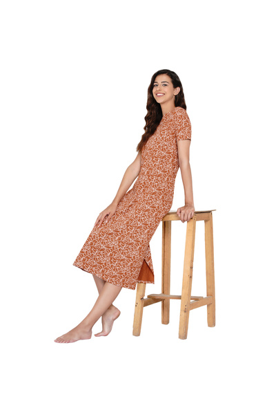 LAUREN SMITH Casual Printed Nightdress Light Green
