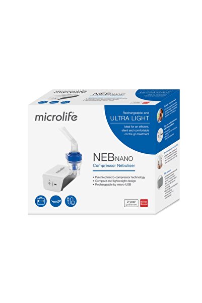 Microlife Microlife NEB NANO Portable and Rechargeable Steam Inhaler Nebulizer